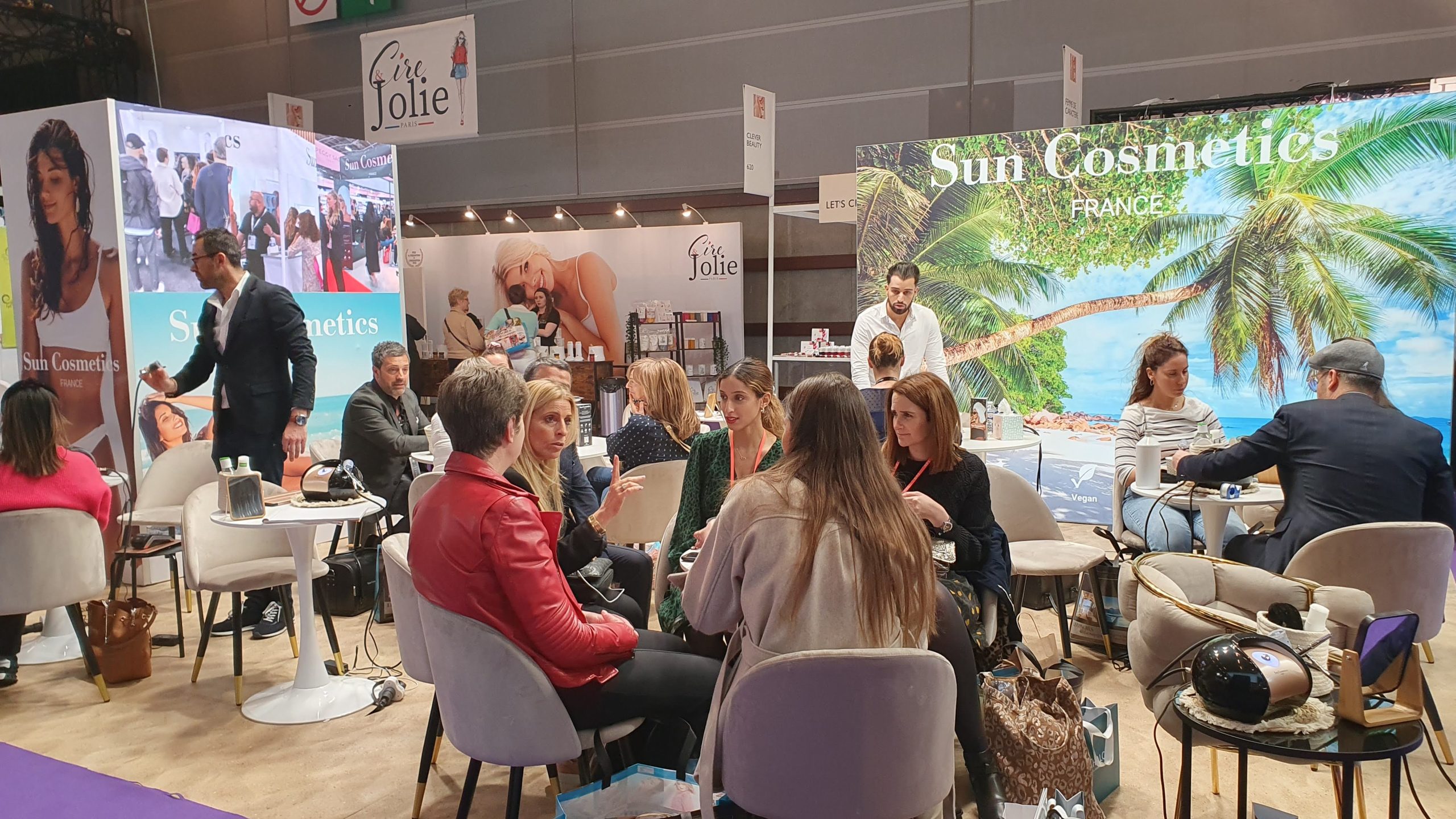 Stand Sun Cosmetics pendant le congrès Esthétique et Spa