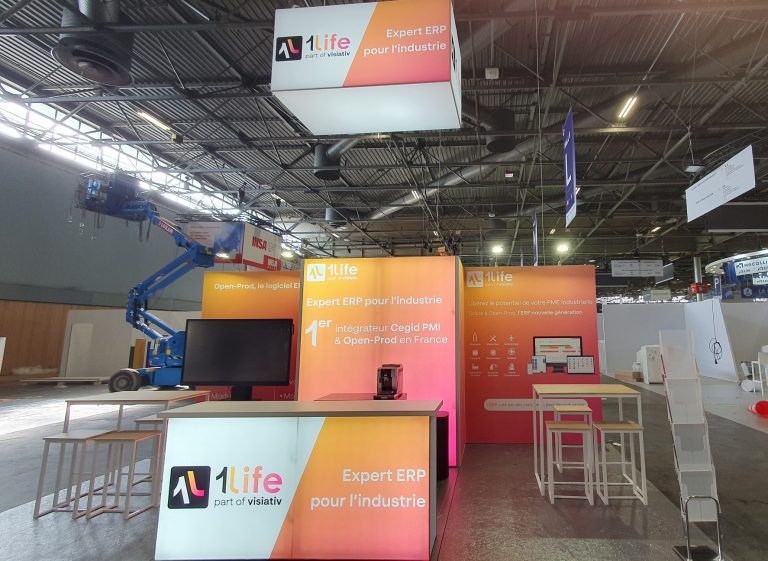 Un stand modulaire très lumineux pour 1Life